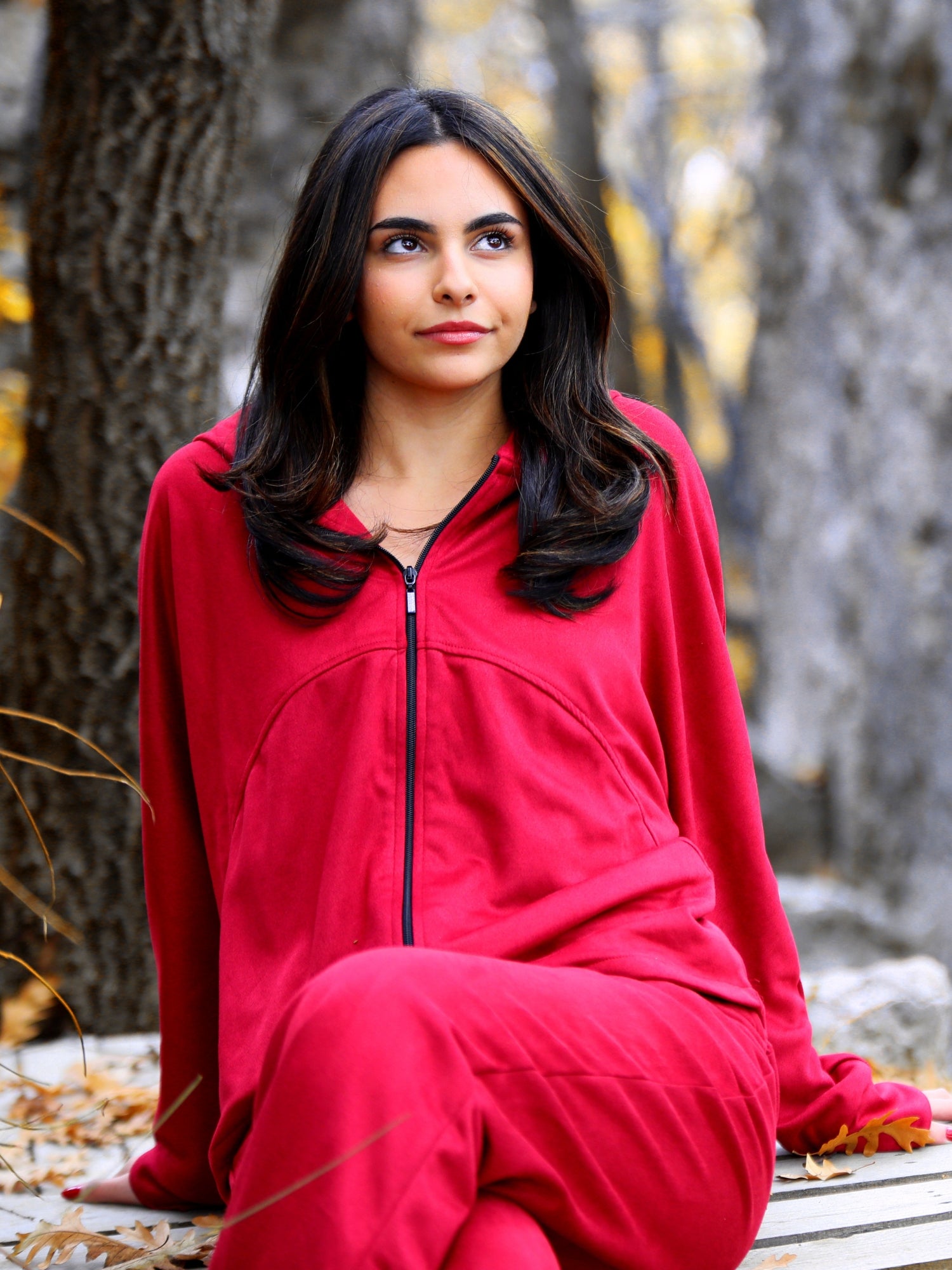 Suede Jacket - Red