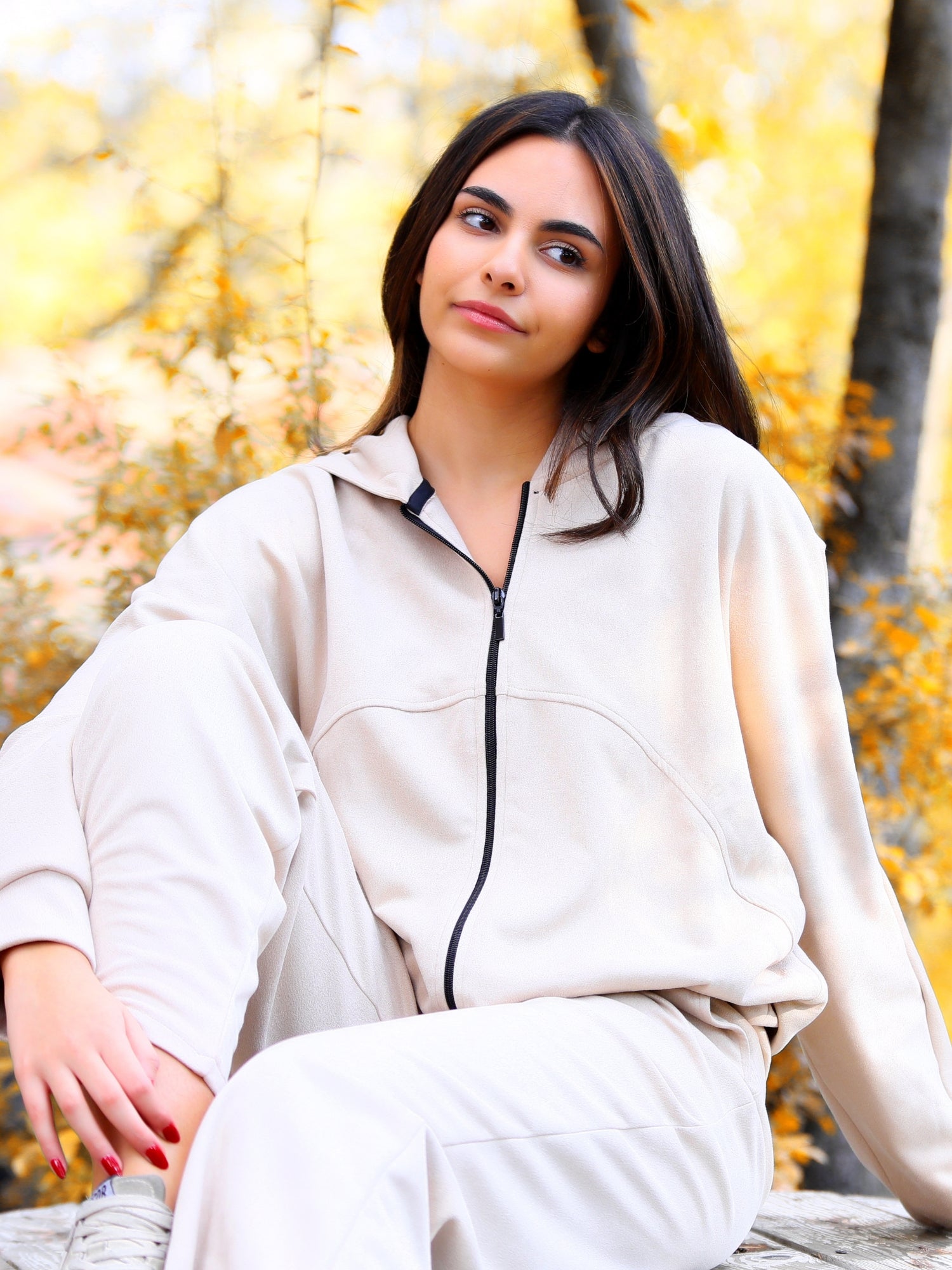 Suede Jacket - Beige