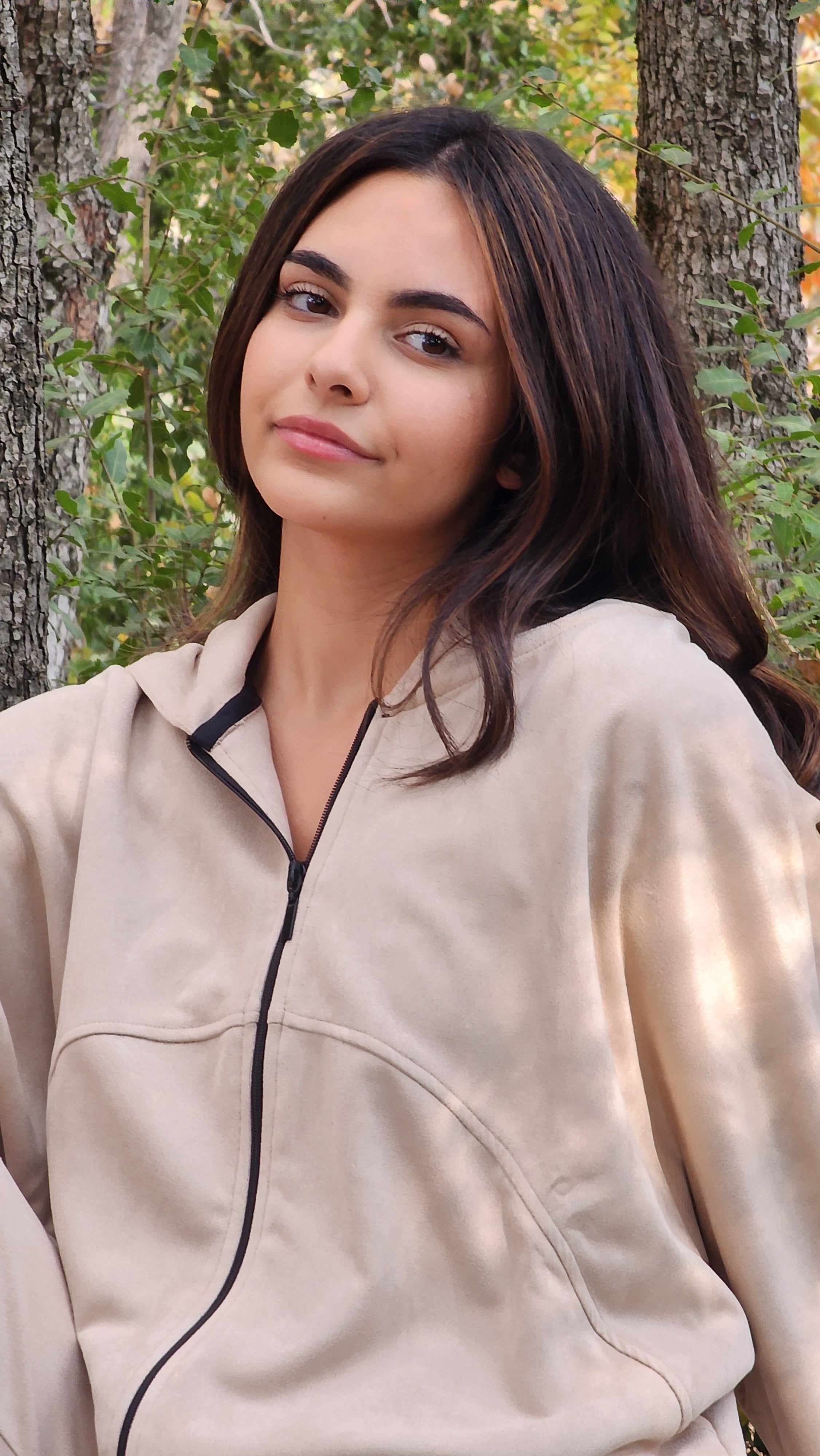 Suede Jacket - Beige