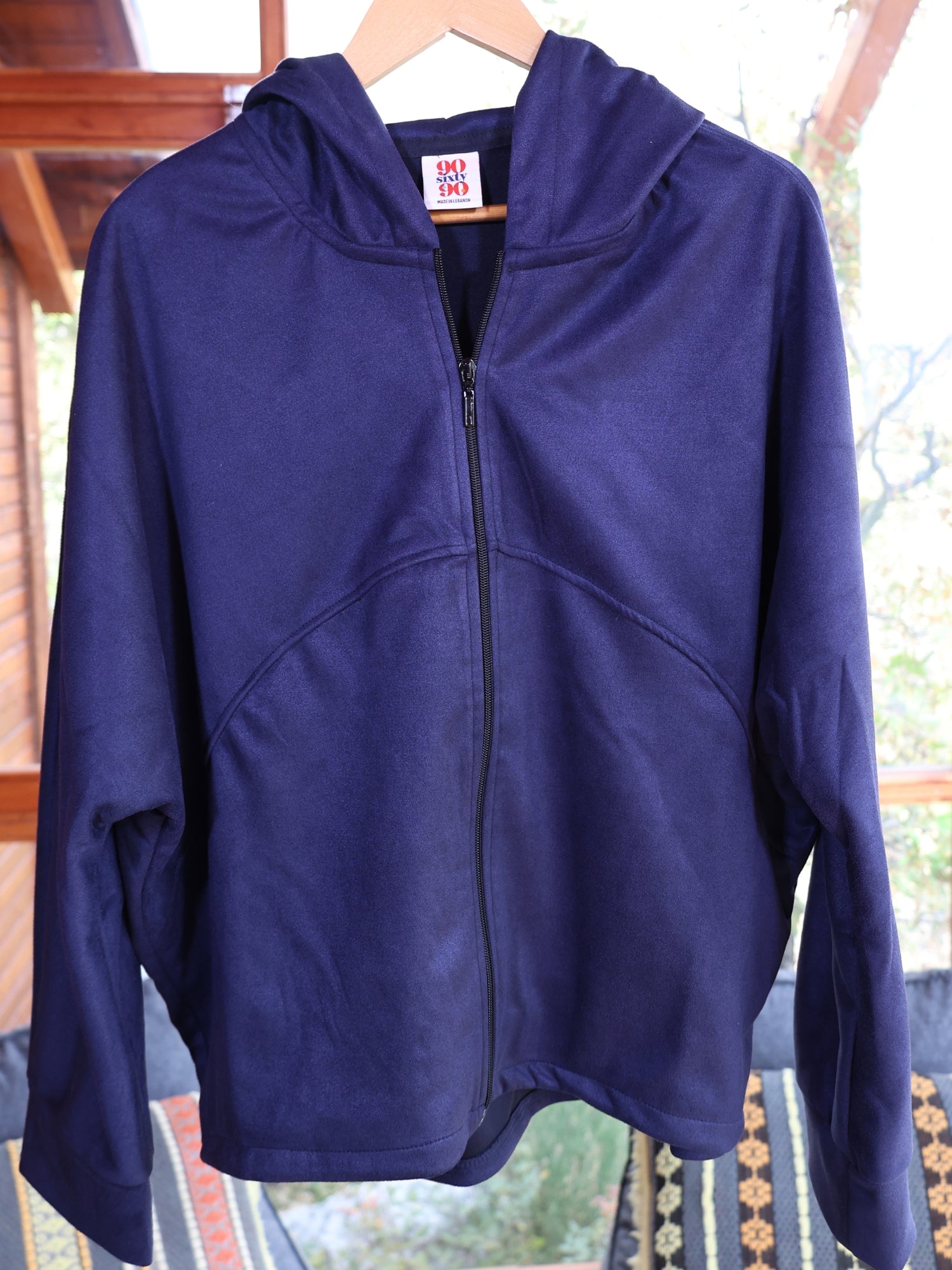 Suede Jacket - Navy