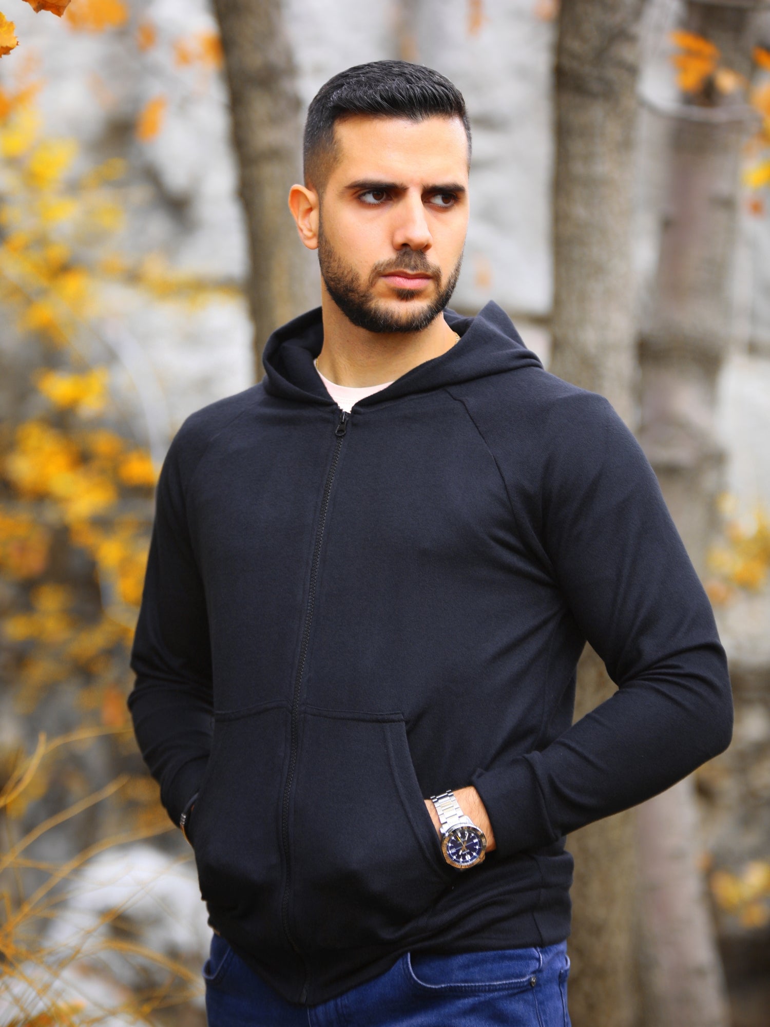 Black Hoodie Zipper