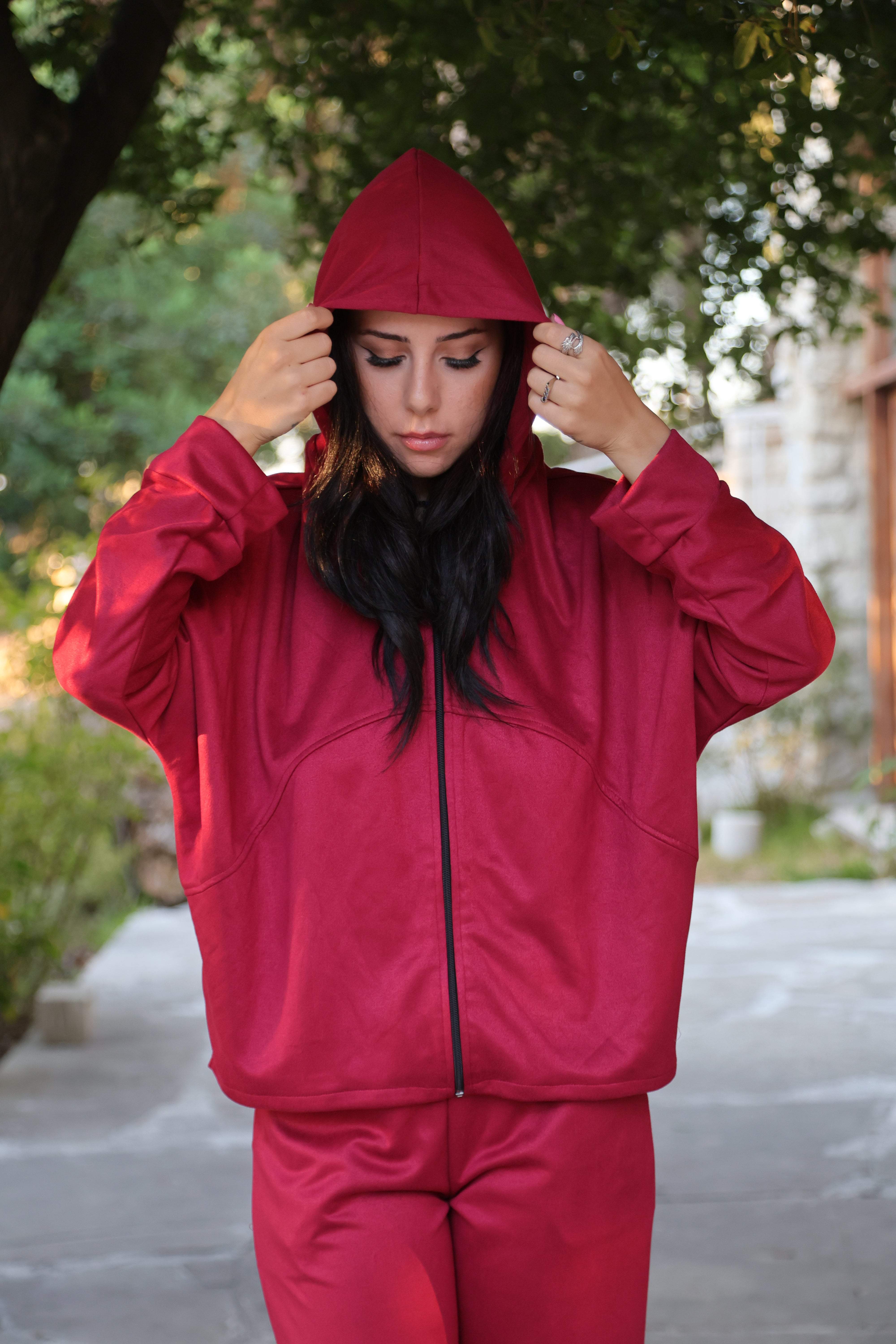 Suede Jacket - Red
