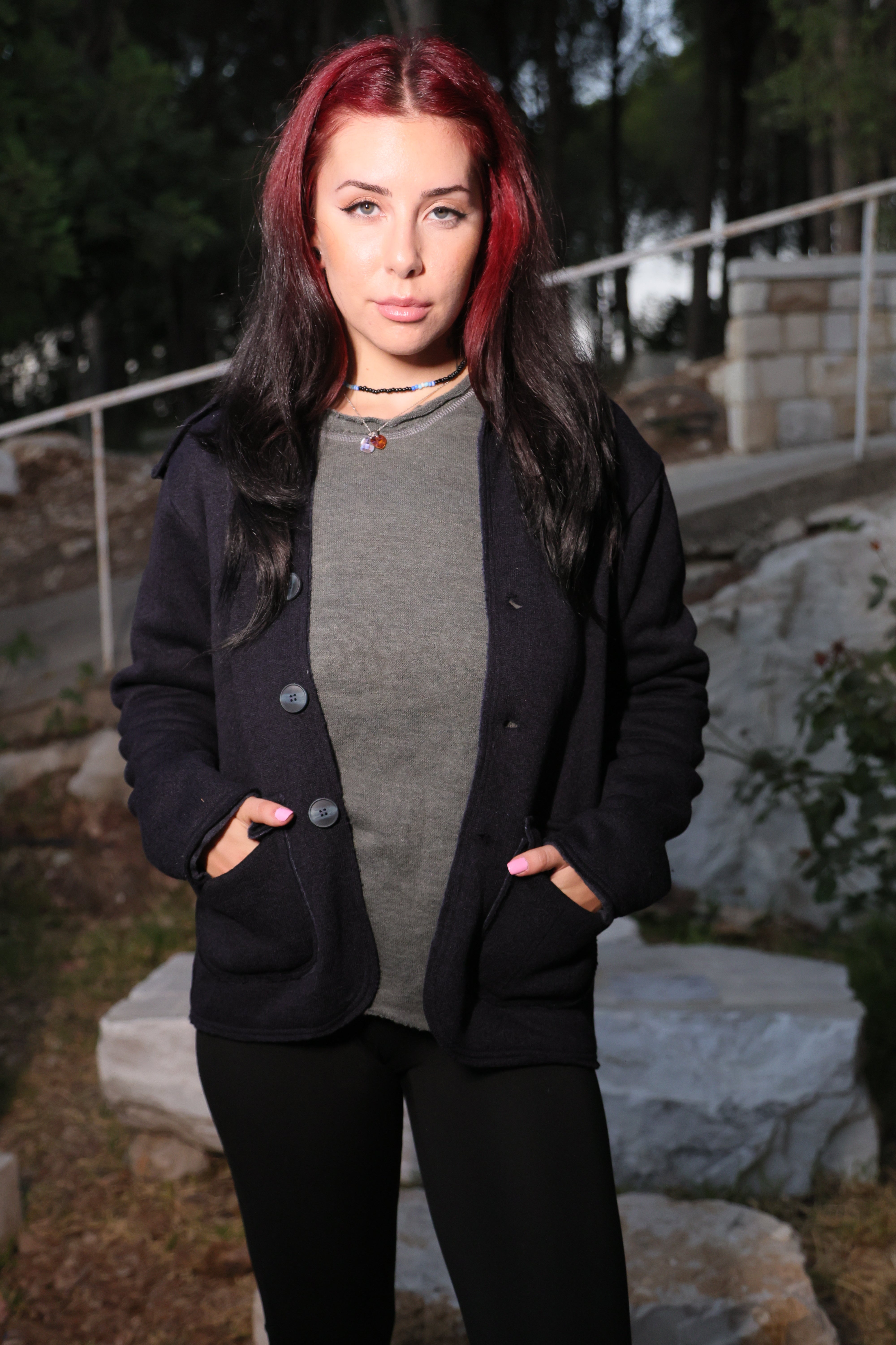 Versatile Wool Jacket - Navy