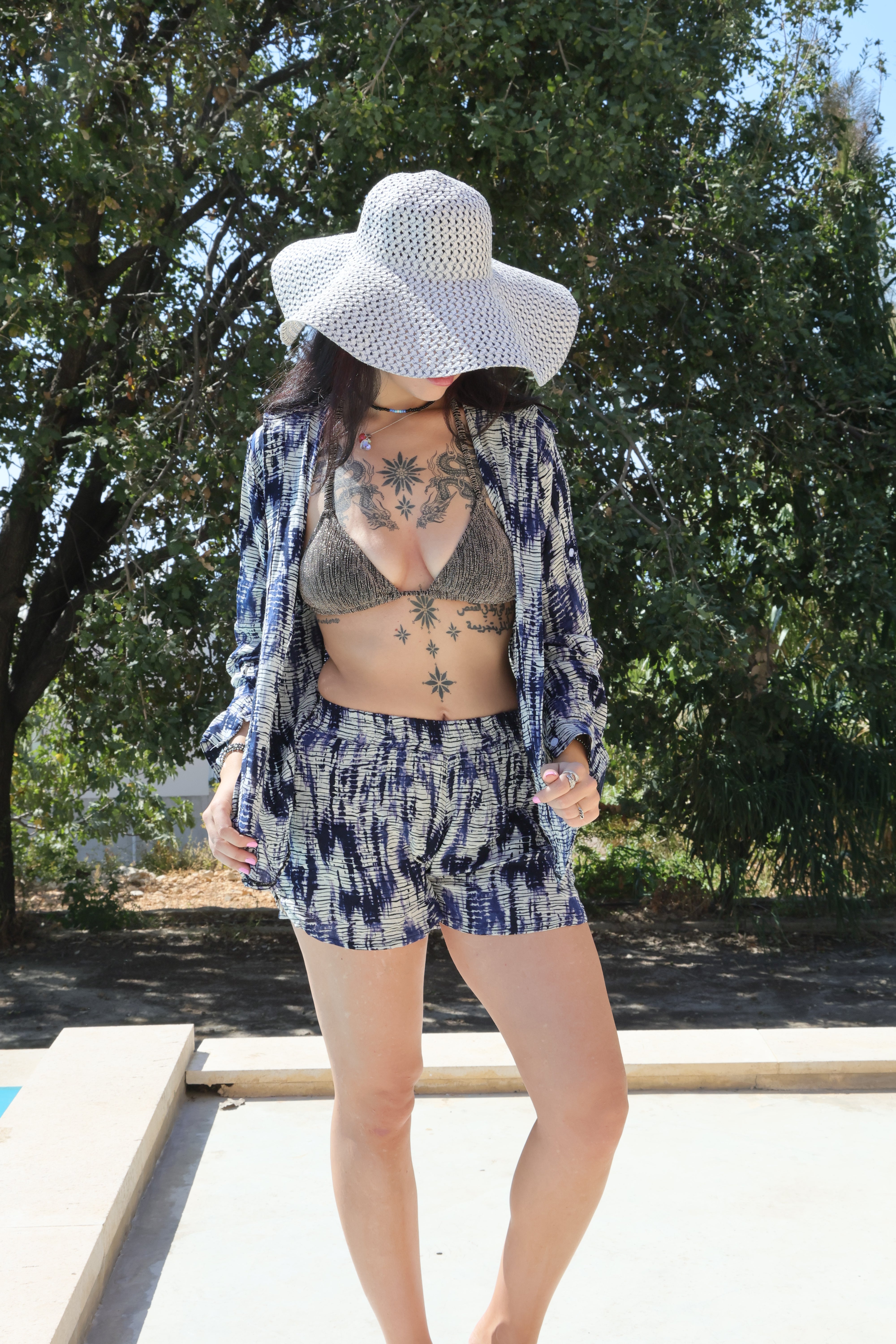 Solana Shirt and Short Set - Blue