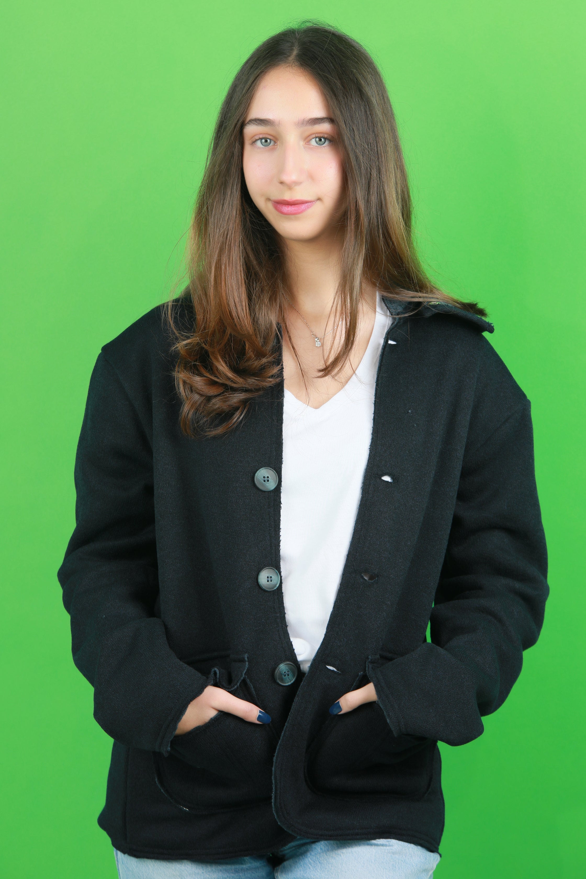 Versatile Wool Jacket - Navy