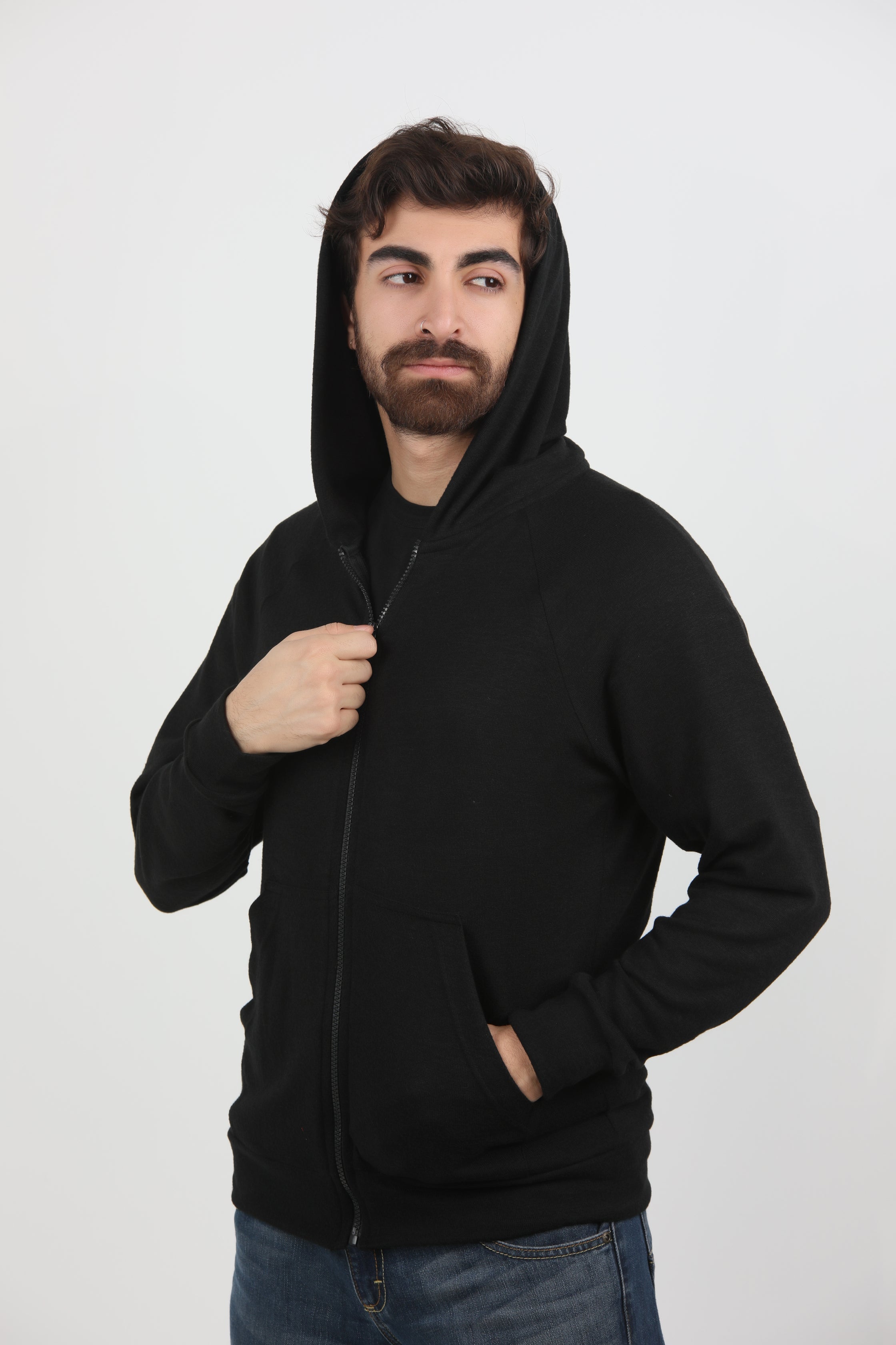 Black Hoodie Zipper