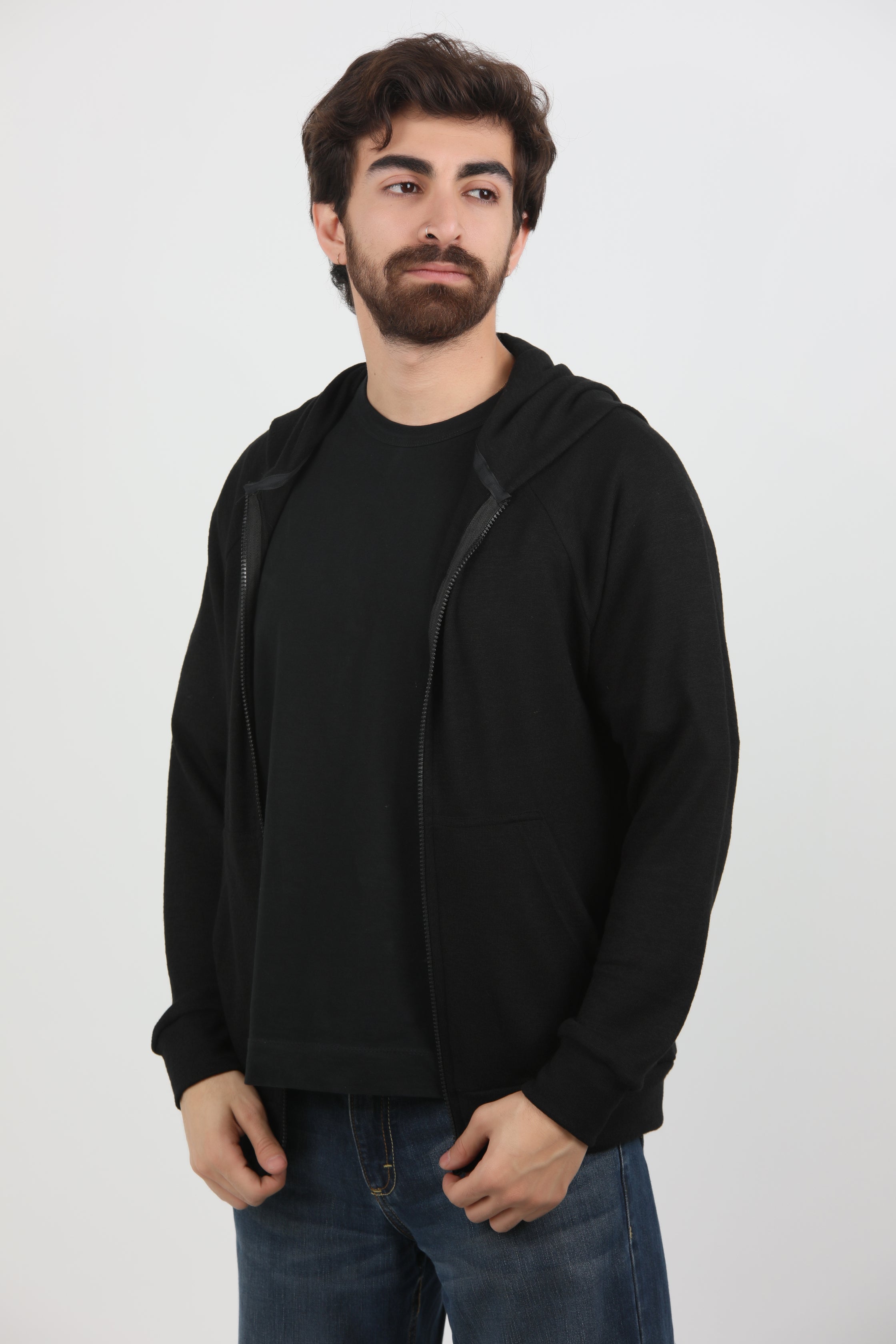 Black Hoodie Zipper