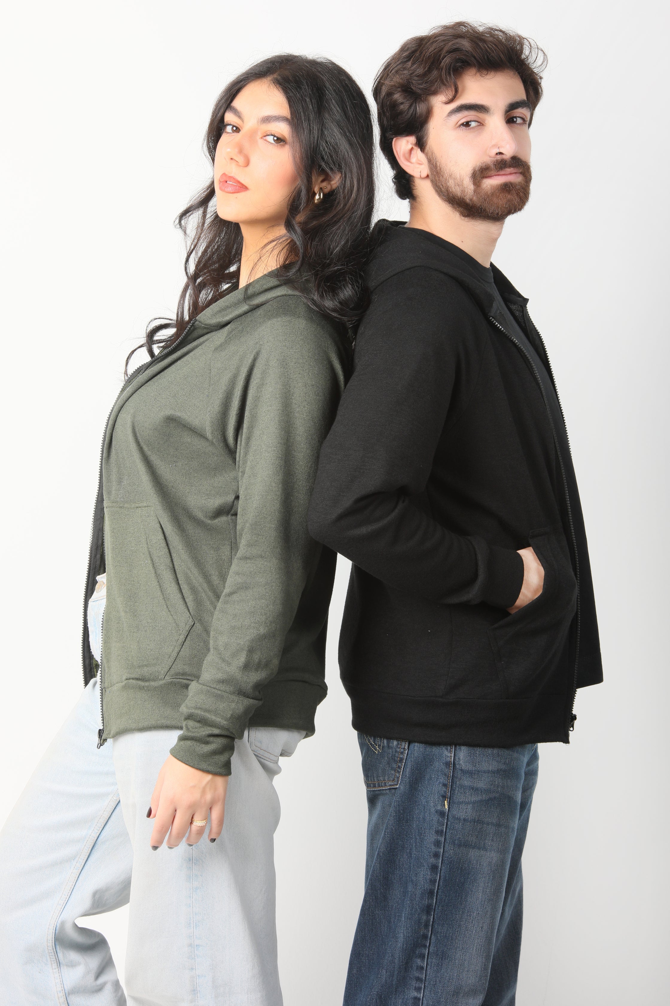 Green Hoodie Zipper