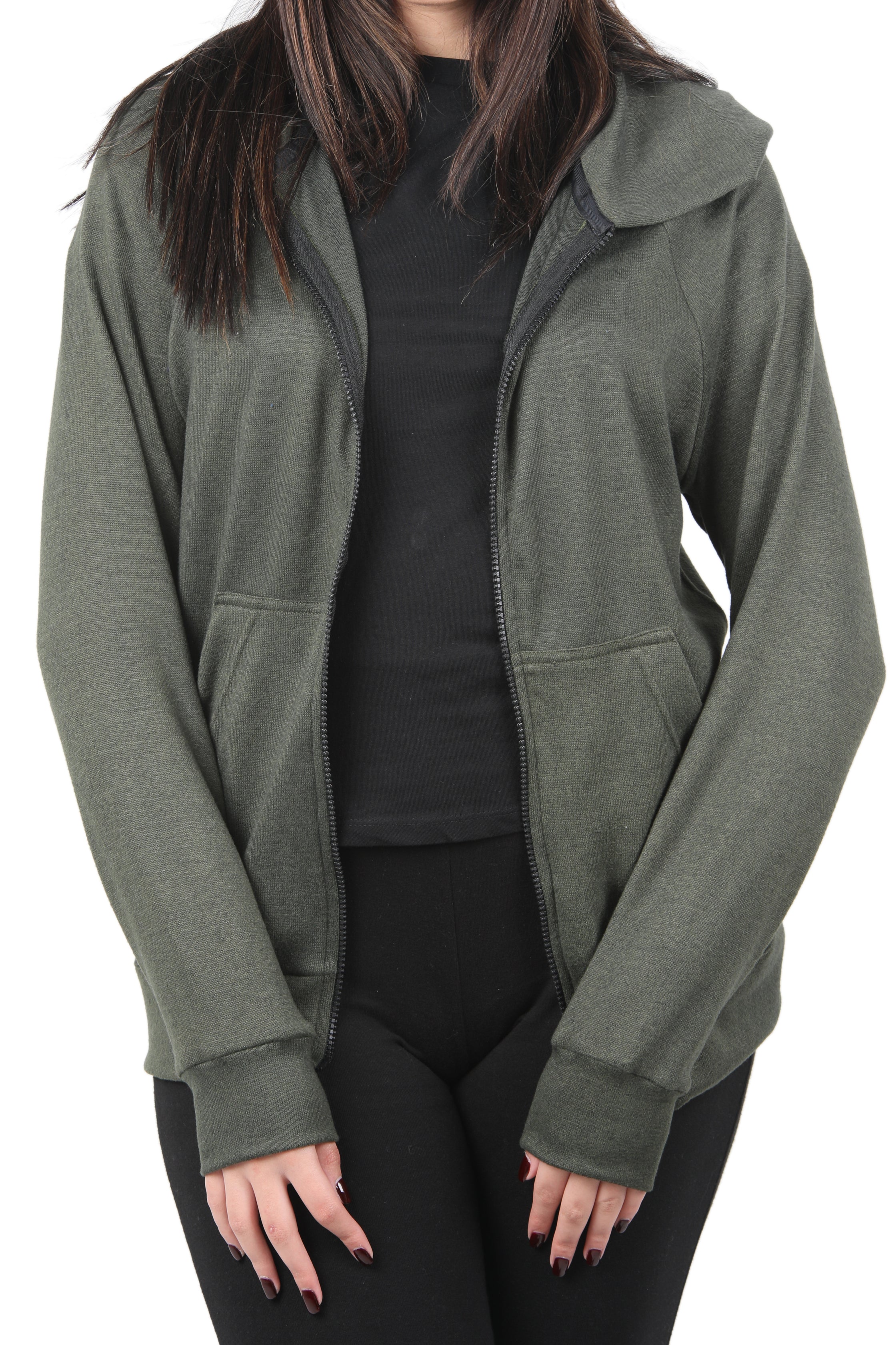 Green Hoodie Zipper