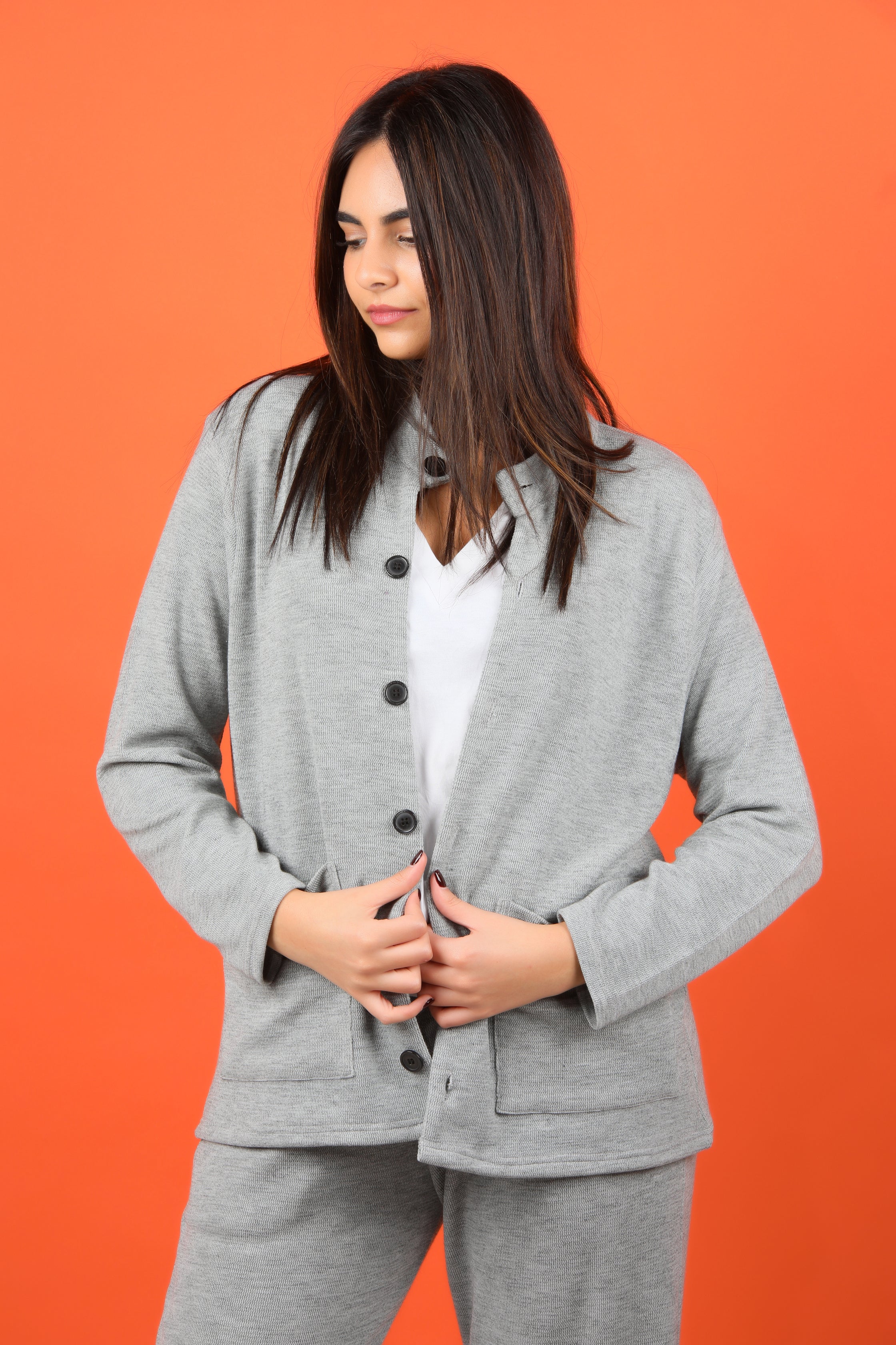 Sienna Cardigan and Pants Set - Grey