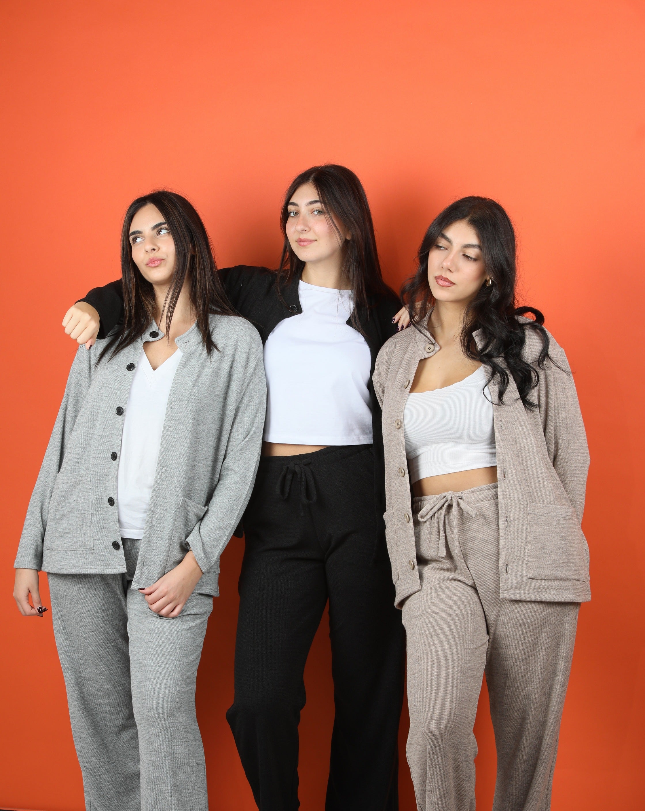 Sienna Cardigan and Pants Set - Grey