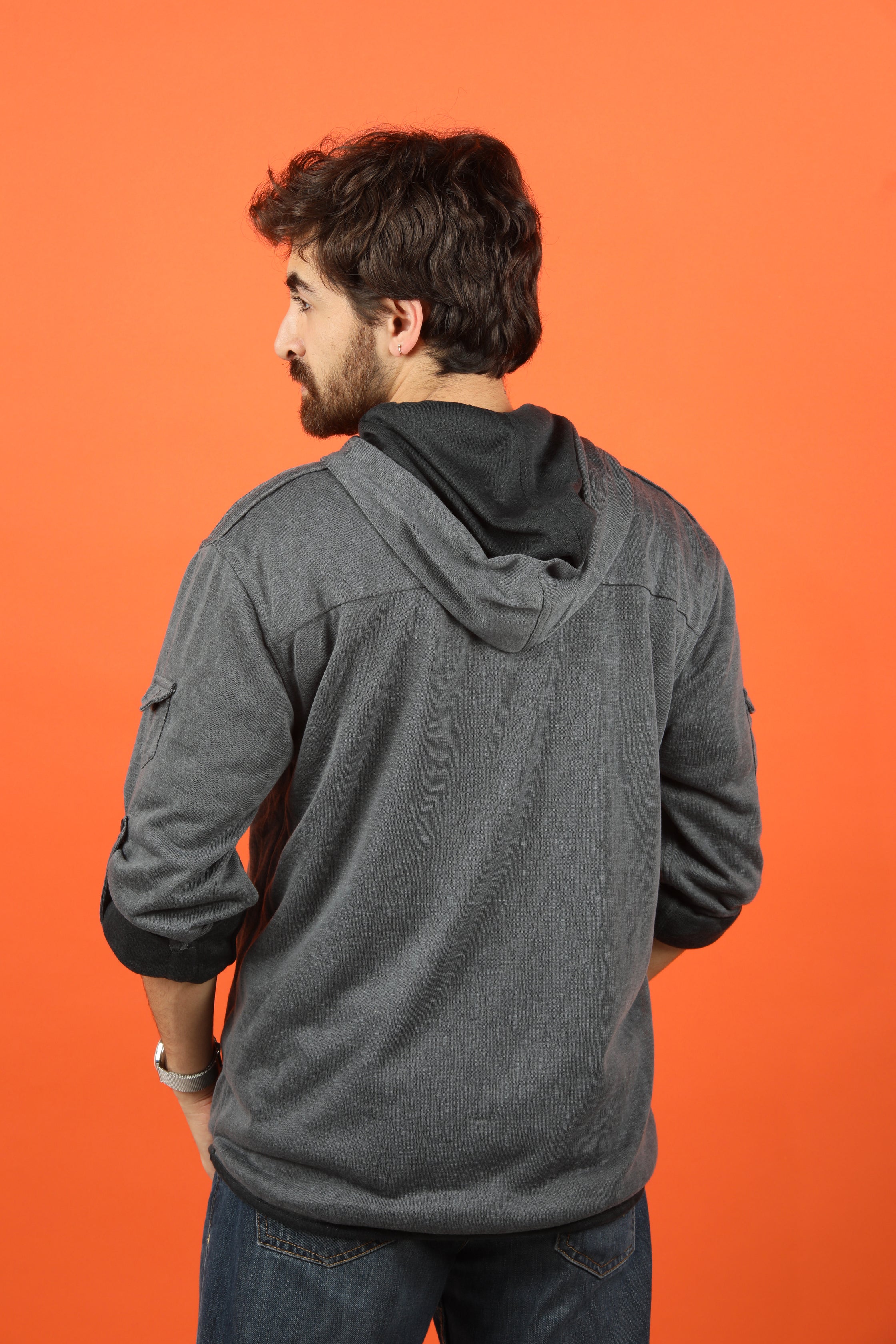 Hoodie Shirt - Light Grey