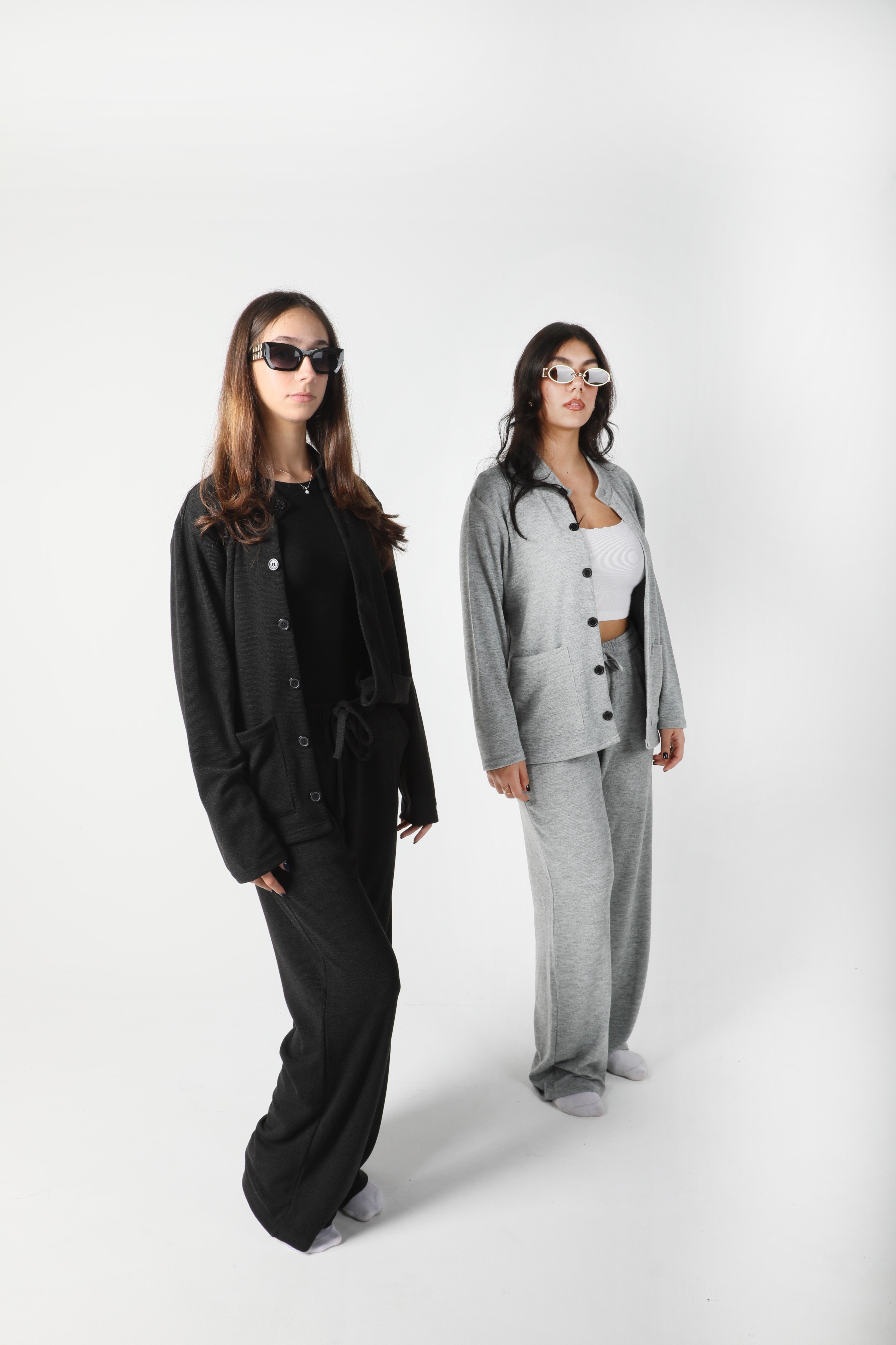 Sienna Cardigan and Pants Set - Grey