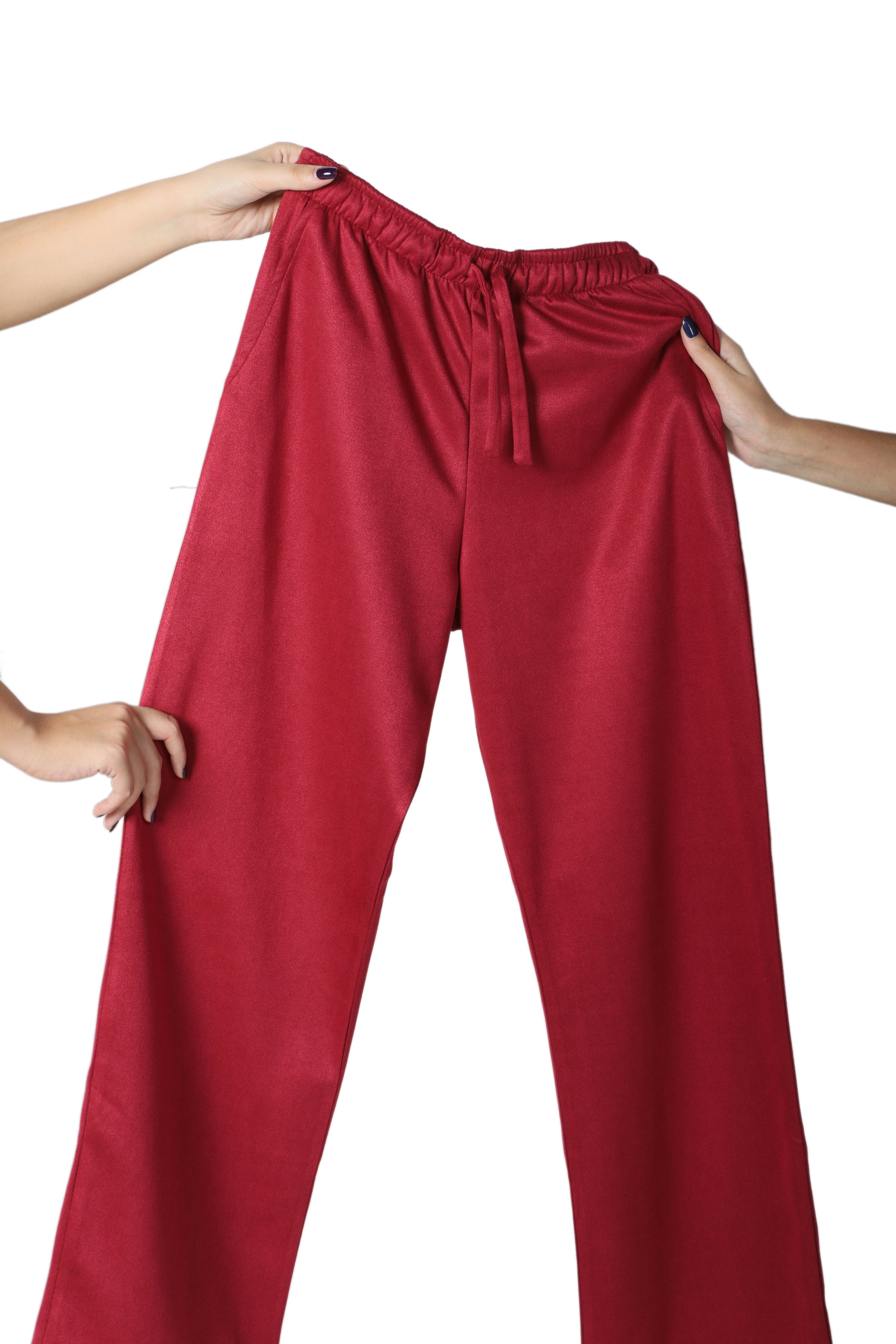 Suede Pants- Red