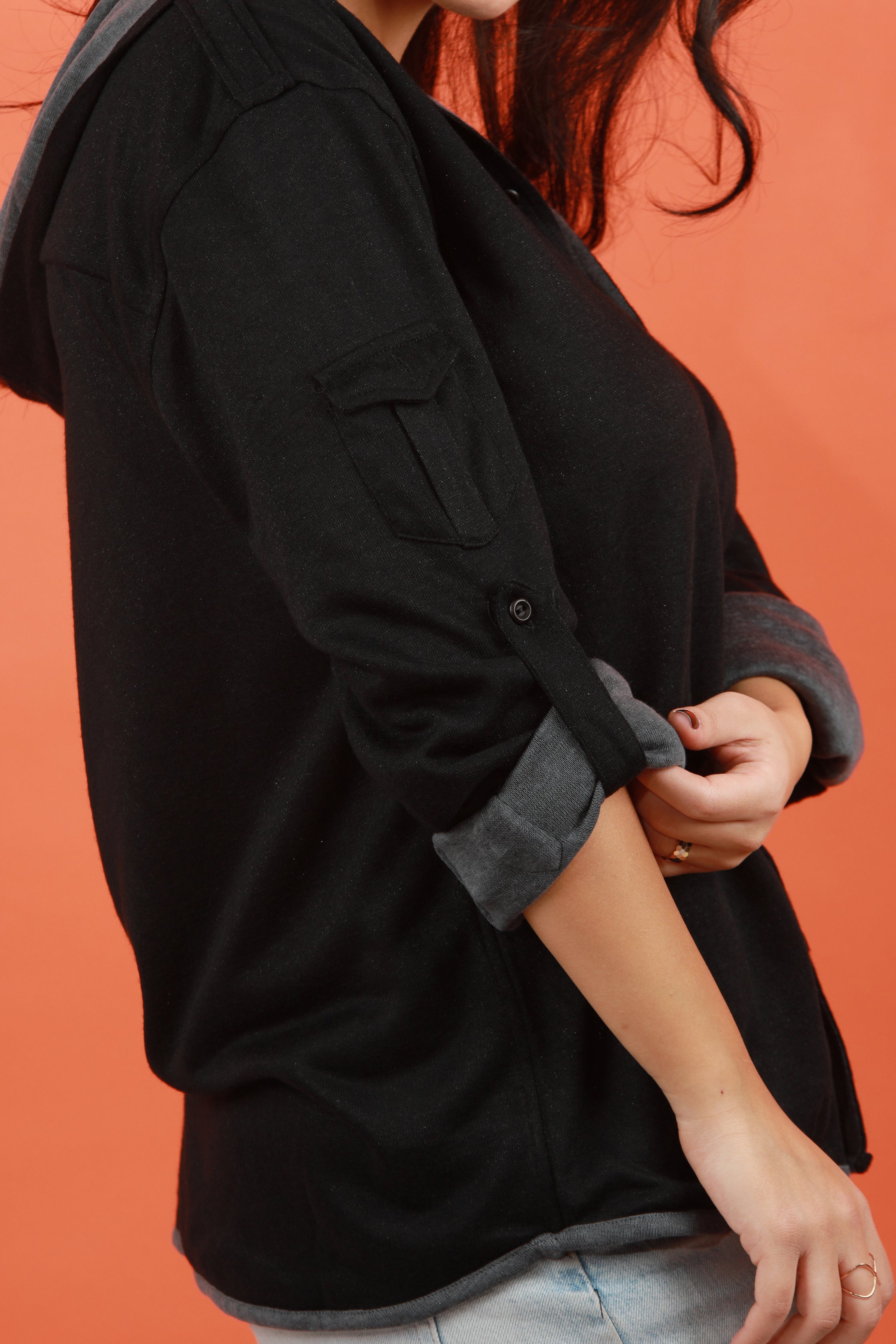 Hoodie Shirt - Black