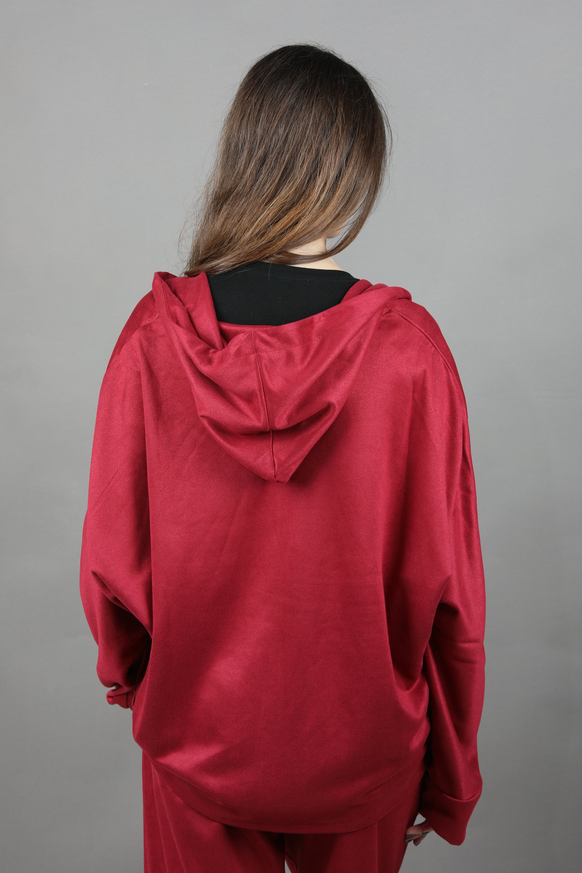 Suede Jacket - Red