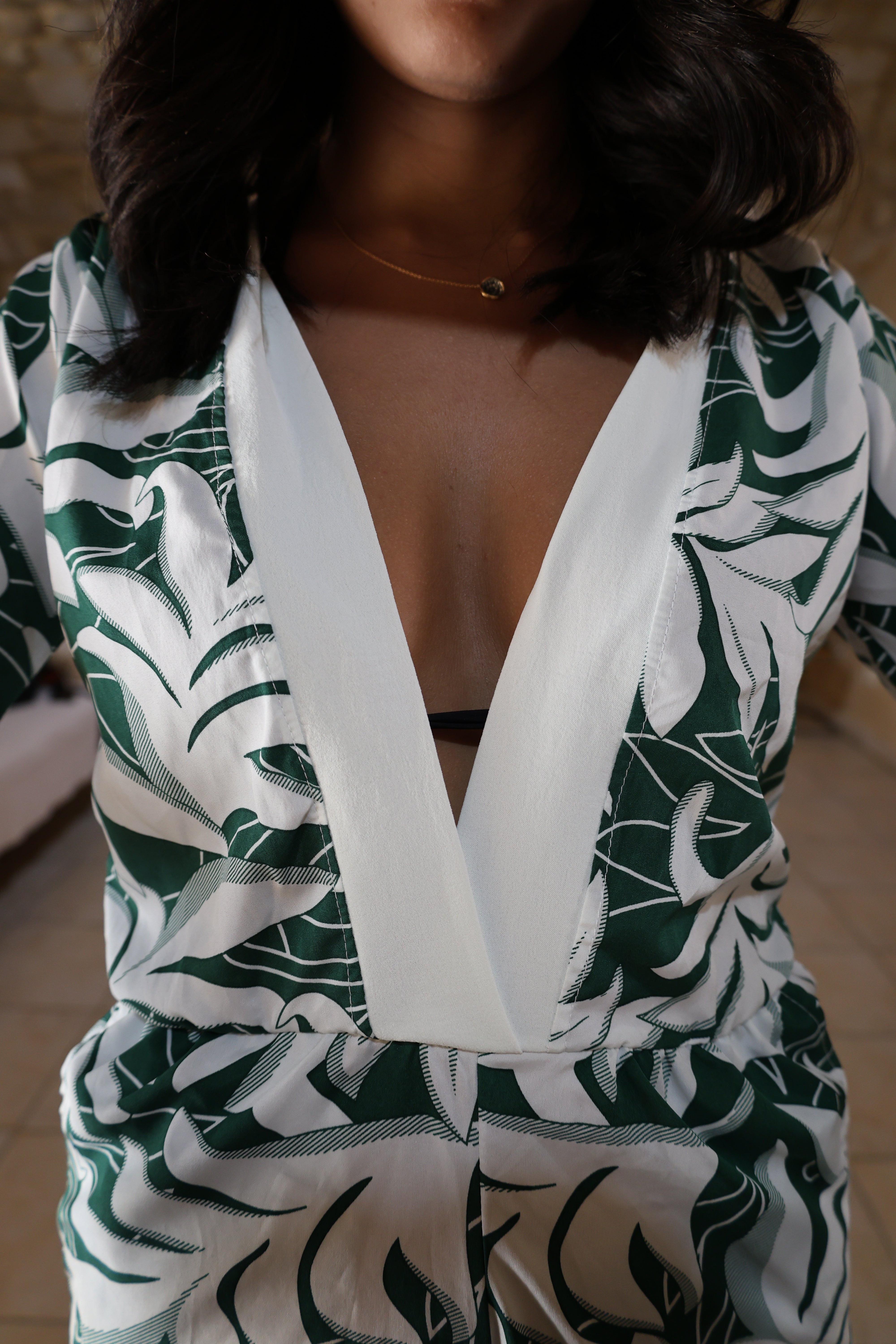 Palmera Romper - Green