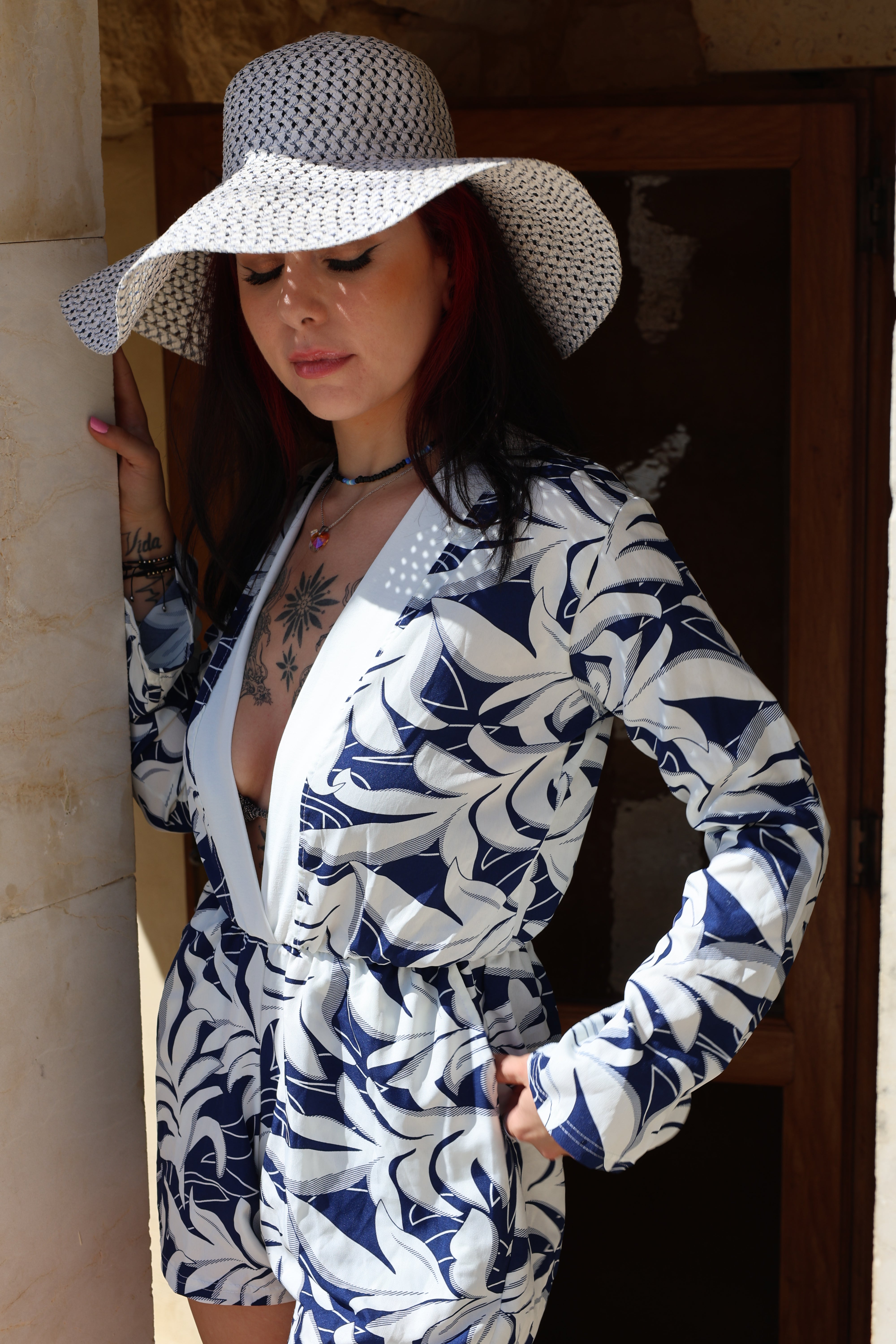 Palmera Romper - Blue