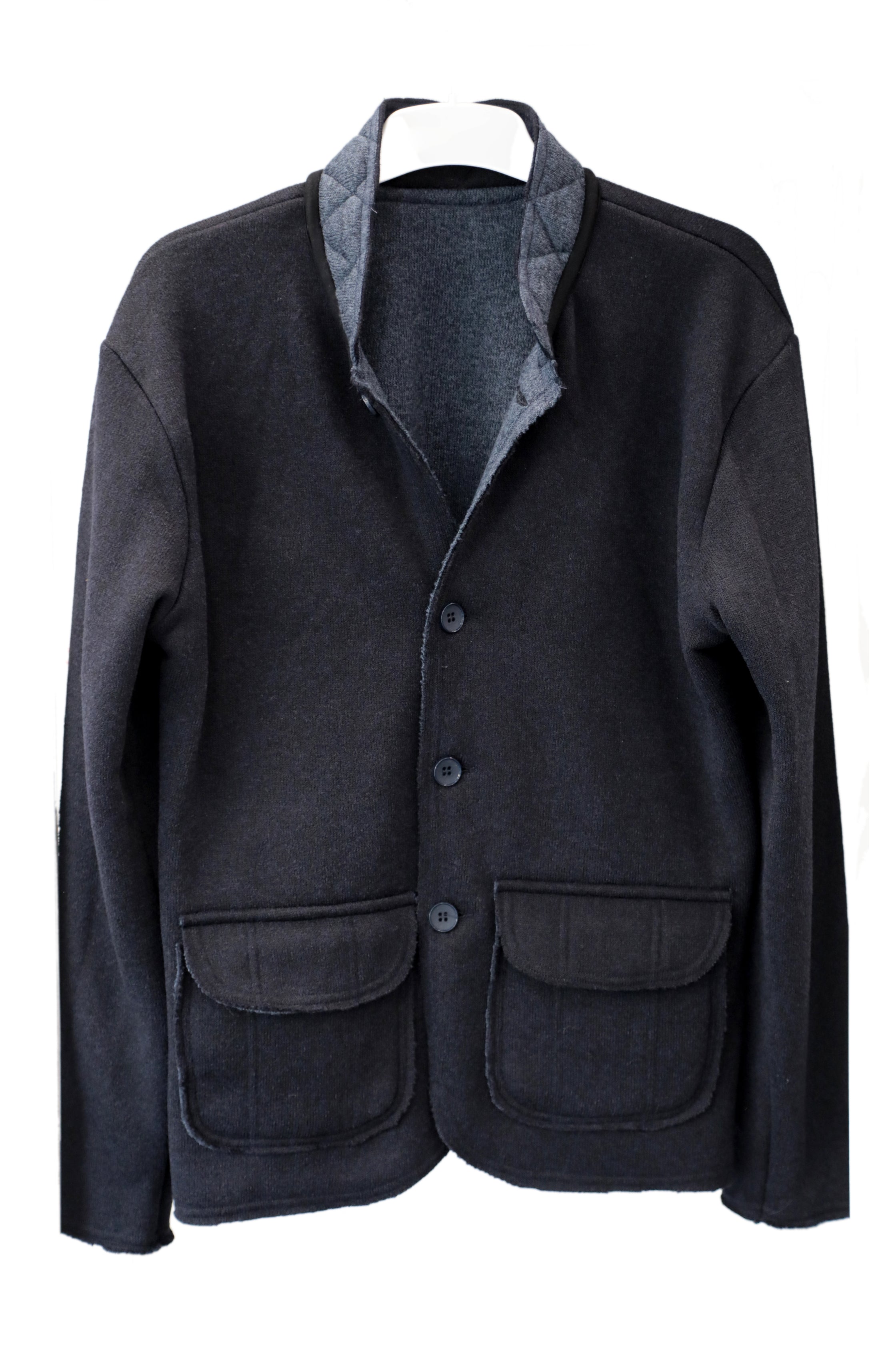 Versatile Wool Jacket - Navy