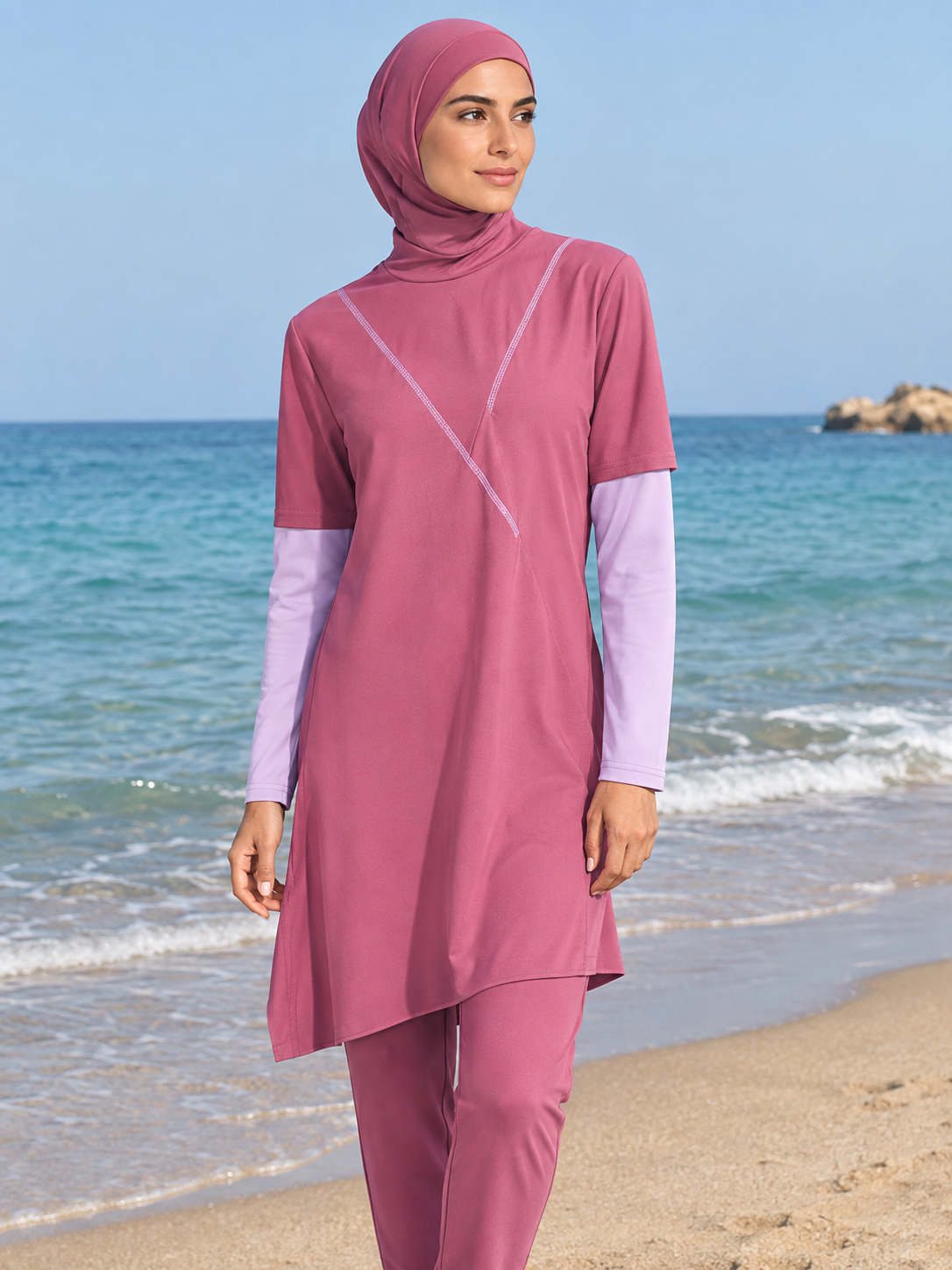 The Burki Modest Swimwear - Pink