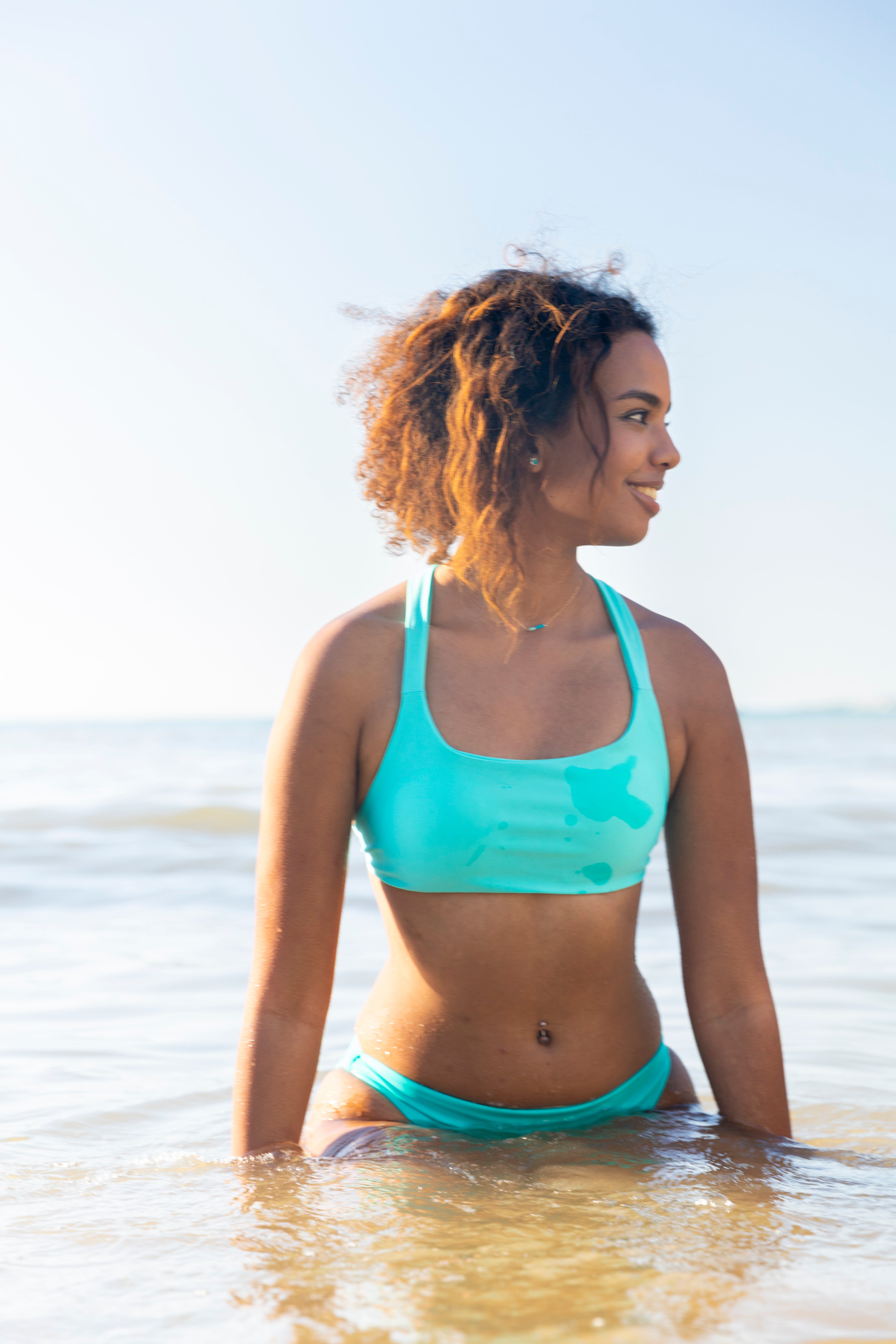 Lucia Bikini Top - Light Green