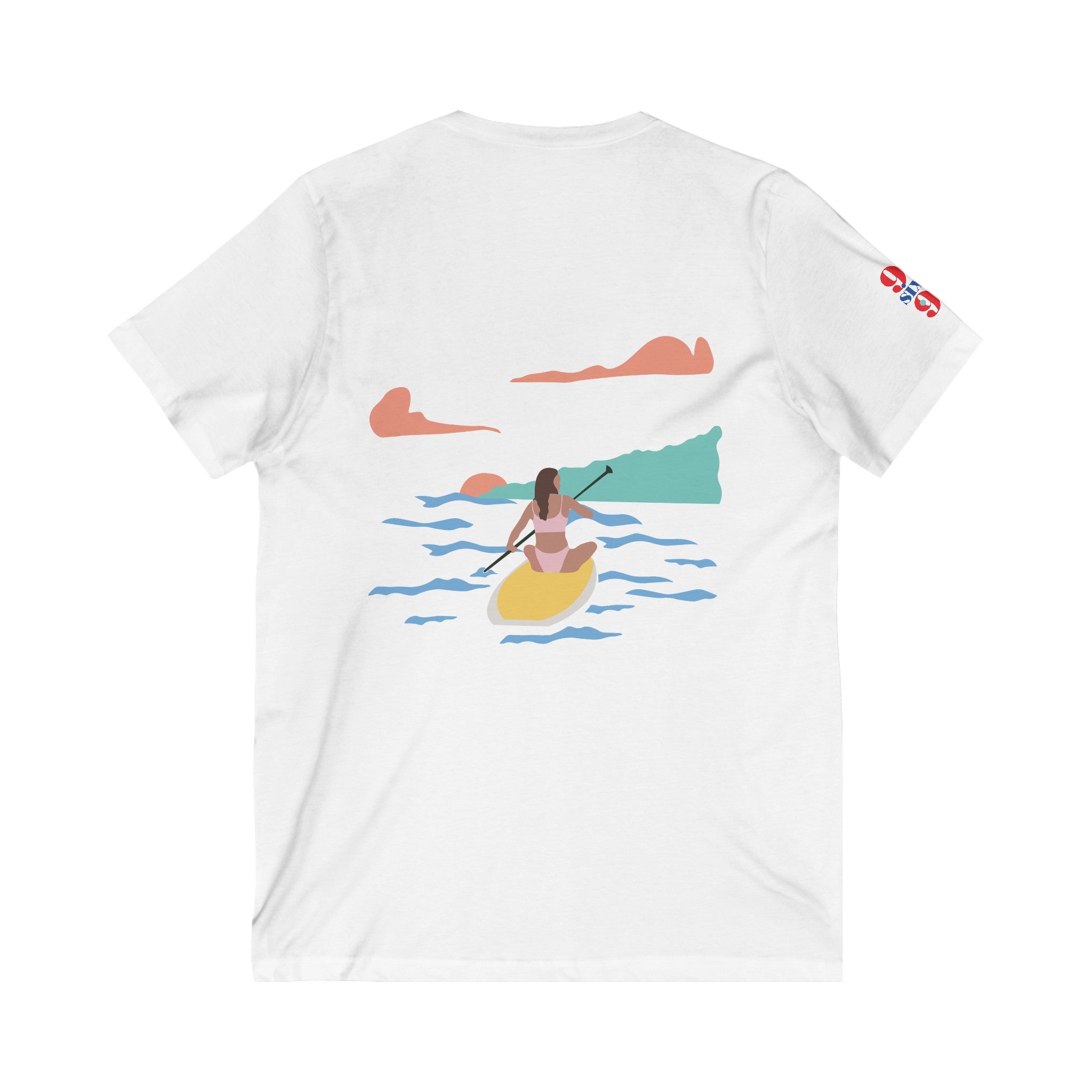 V-neck Tshirt Paddling