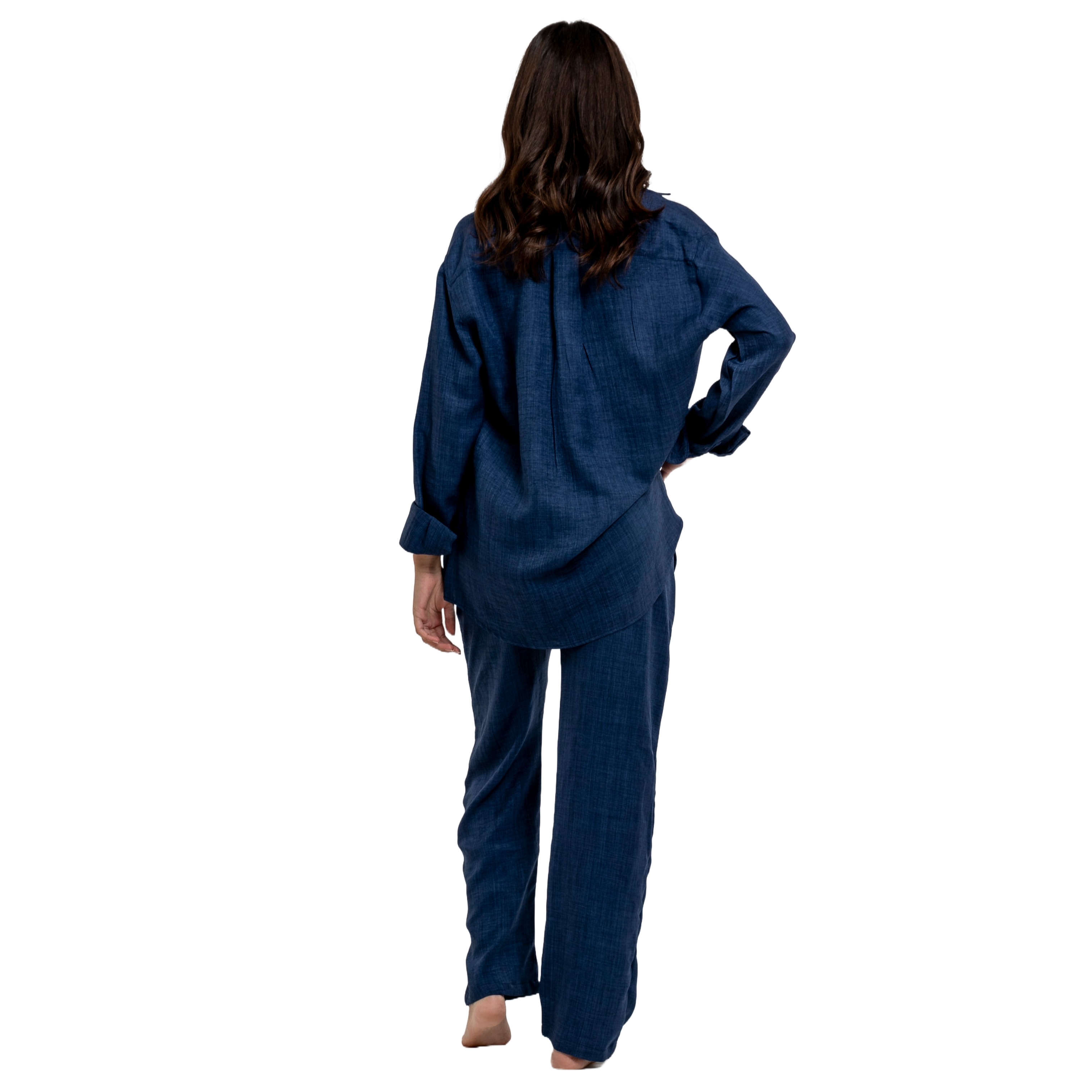 Kali Linen Set - Navy