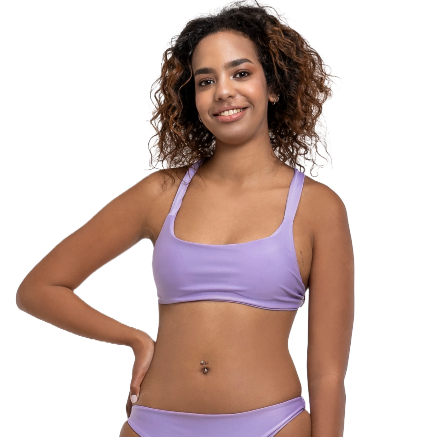 Lucia Halter Bikini Top in purple